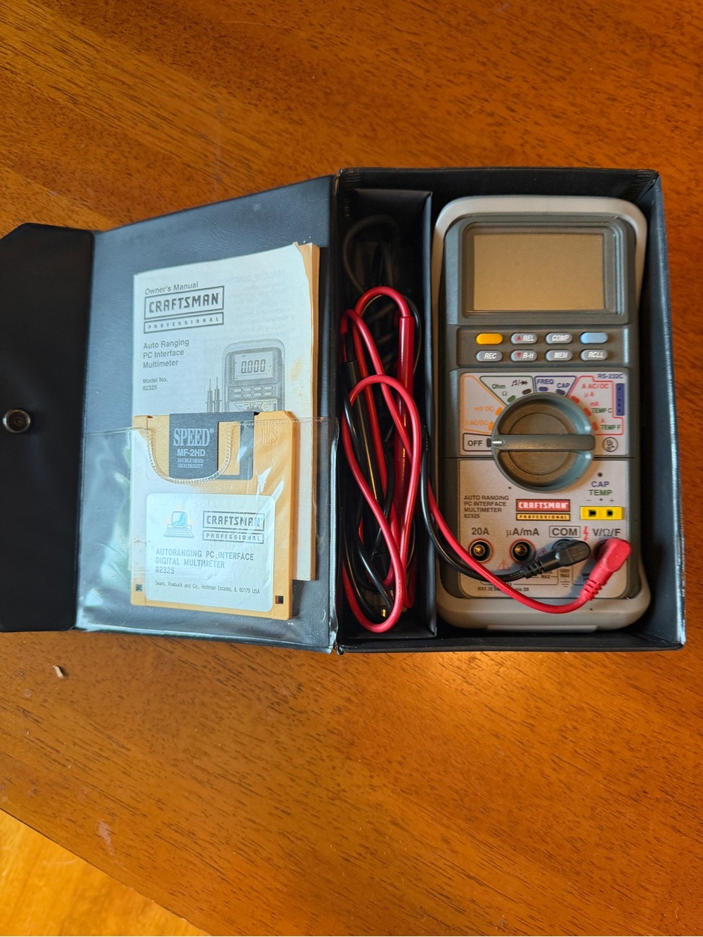 CRAFTSMAN PC Digital Multimeter with Leads - untested but looks new!